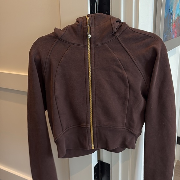 Lululemon Cropped Scuba Espresso Size 8 - Picture 3 of 3